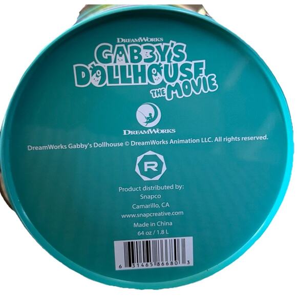 Gabbys Dollhouse The Movie Collectors Popcorn Tin Regal Cinema Dreamworks Metal - Picture 5 of 5